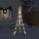 vidaXL színes fehér karácsonyfa fénykúp 363 LED-del 182 cm