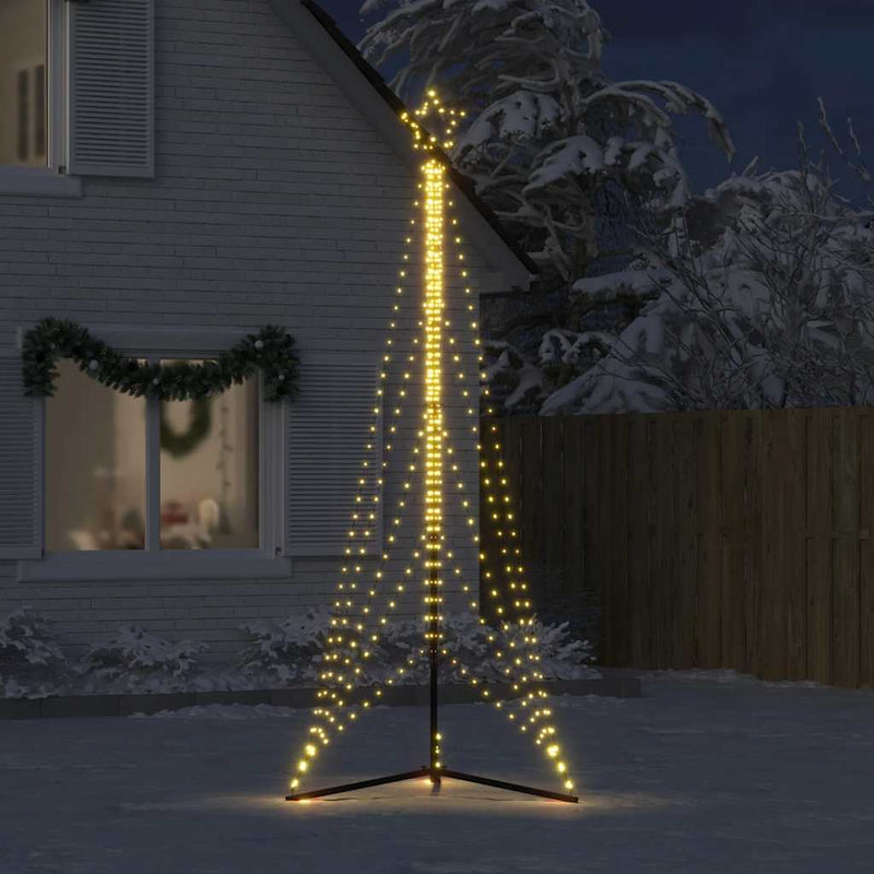 vidaXL meleg fehér karácsonyfa fénykúp 525 LED-del 302 cm