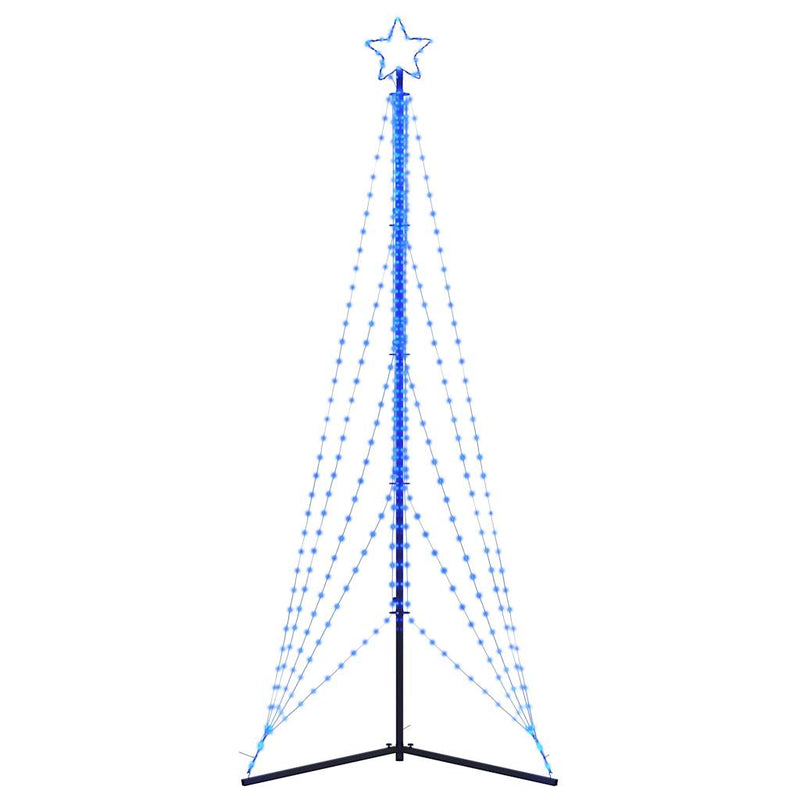 vidaXL kék karácsonyfa fénykúp 525 LED-del 302 cm