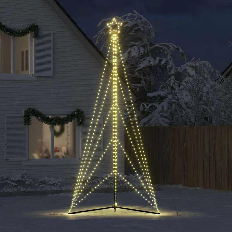 vidaXL meleg fehér karácsonyfa fénykúp 615 LED-del 404,5 cm