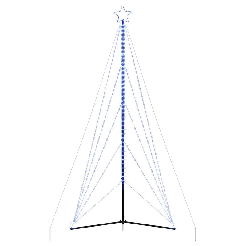 vidaXL kék karácsonyfa fénykúp 615 LED-del 404,5 cm