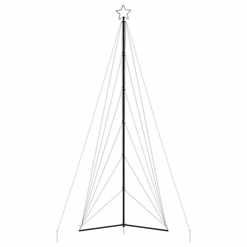 vidaXL meleg fehér karácsonyfa fénykúp 861 LED-del 478 cm