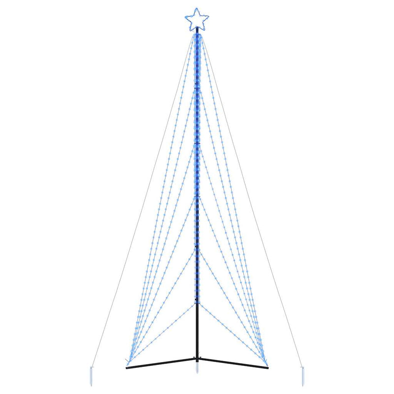 vidaXL kék karácsonyfa fénykúp 861 LED-del 478 cm