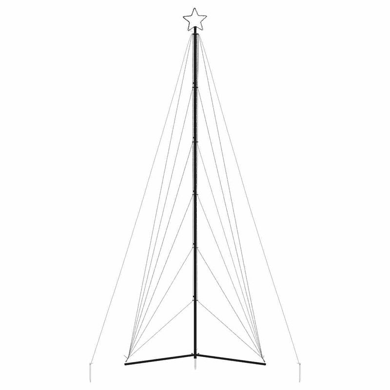 vidaXL színes fehér karácsonyfa fénykúp 861 LED-del 478 cm