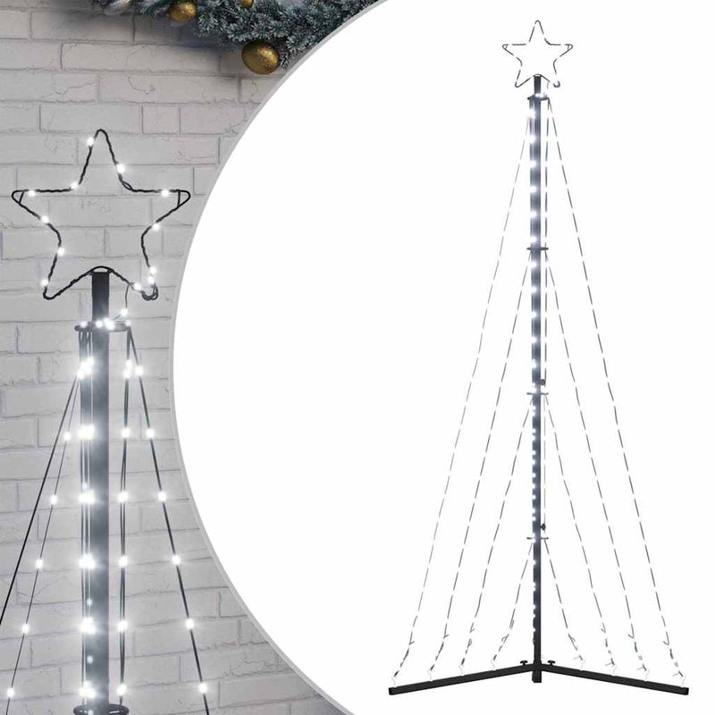 vidaXL hideg fehér karácsonyfa fénykúp 339 LED-del 187 cm