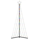 vidaXL színes karácsonyfa fénykúp 339 LED-del 187 cm