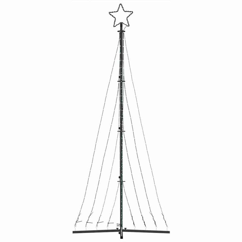 vidaXL hideg fehér LED karácsonyfa 447 LED 249 cm