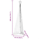 vidaXL meleg fehér LED karácsonyfa 495 LED 300,5 cm