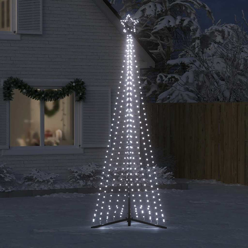 vidaXL hideg fehér LED karácsonyfa 495 LED 300,5 cm