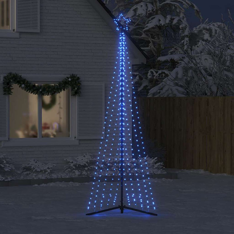 vidaXL kék karácsonyfa fénykúp 495 LED-del 300,5 cm