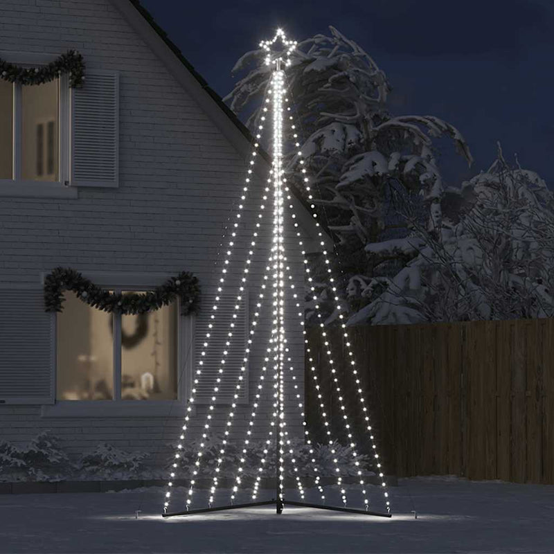 vidaXL hideg fehér karácsonyfa fénykúp 570 LED-del 399 cm