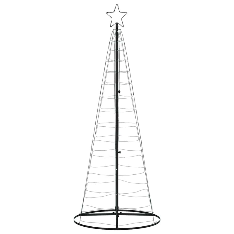 vidaXL hideg fehér LED karácsonyfa 200 LED 182 cm