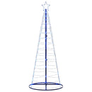 vidaXL kék LED karácsonyfa 200 LED 182 cm