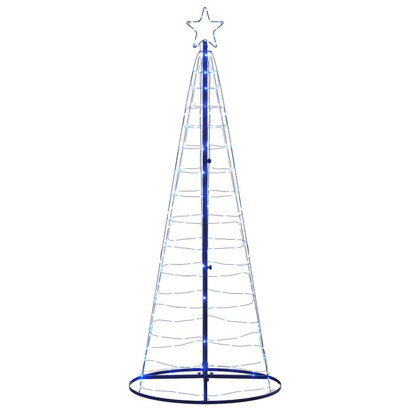 vidaXL kék LED karácsonyfa 200 LED 182 cm