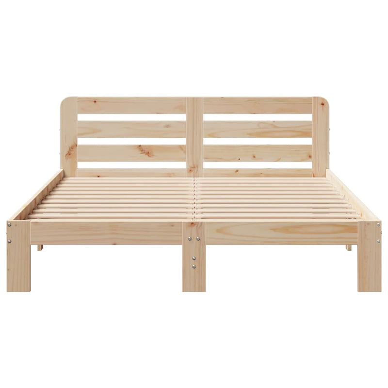vidaXL tömör fenyőfa ágy matrac nélkül 160 x 200 cm