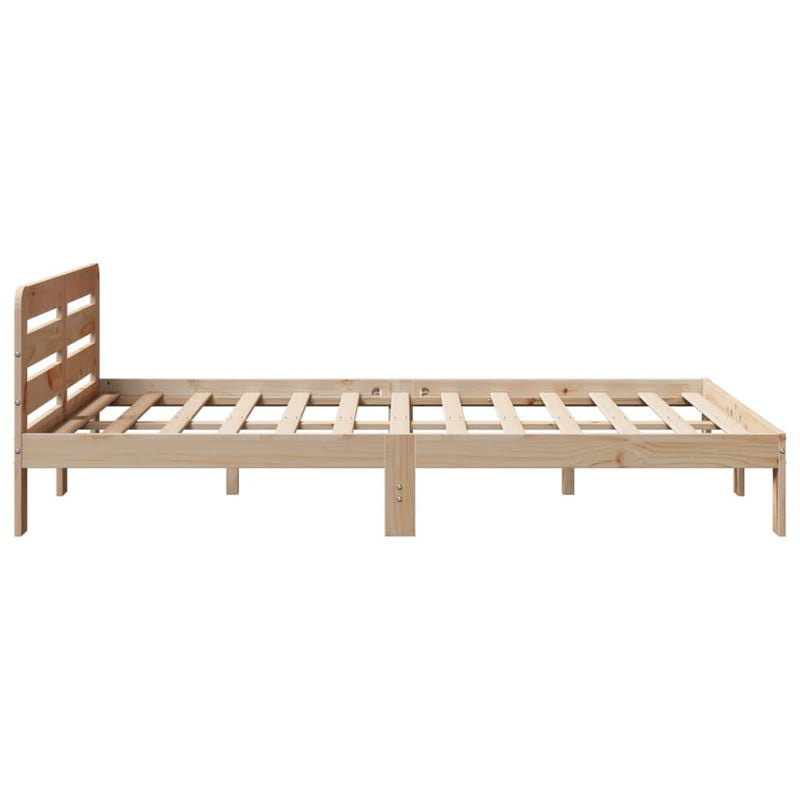 vidaXL tömör fenyőfa ágy matrac nélkül 160 x 200 cm