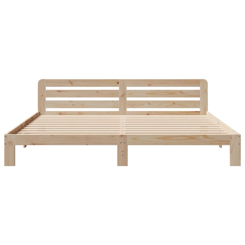 vidaXL tömör fenyőfa ágy matrac nélkül 200 x 200 cm