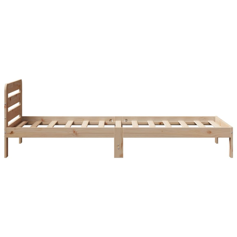 vidaXL tömör fenyőfa ágykeret matrac nélkül 90 x 190 cm