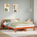 vidaXL viaszbarna tömör fenyőfa ágy matrac nélkül 120 x 190 cm