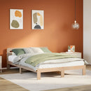 vidaXL tömör fenyőfa ágy matrac nélkül 135 x 190 cm
