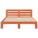 vidaXL viaszbarna tömör fenyőfa ágy matrac nélkül 140 x 190 cm