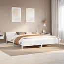 vidaXL fehér tömör fenyőfa ágy matrac nélkül 180 x 200 cm