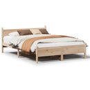 vidaXL tömör fenyőfa ágy matrac nélkül 135 x 190 cm