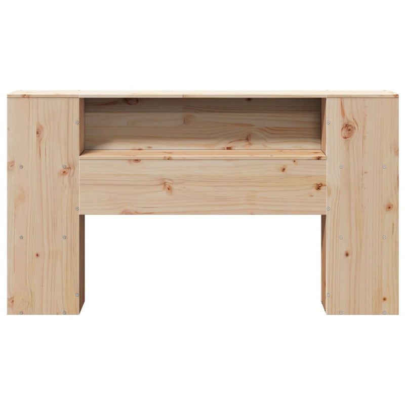 vidaXL tömör fenyőfa fejtámla tárolóval 150 cm