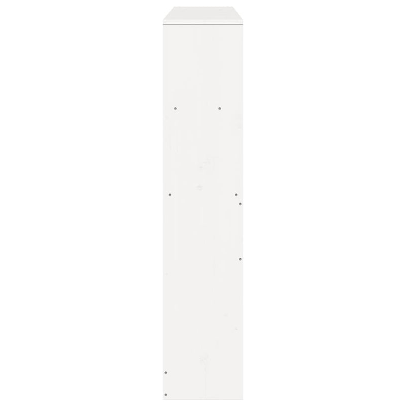 vidaXL fehér tömör fenyőfa fejtámla tárolóval 150 cm