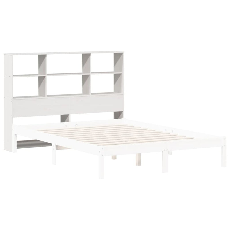 vidaXL fehér tömör fenyőfa fejtámla tárolóval 150 cm