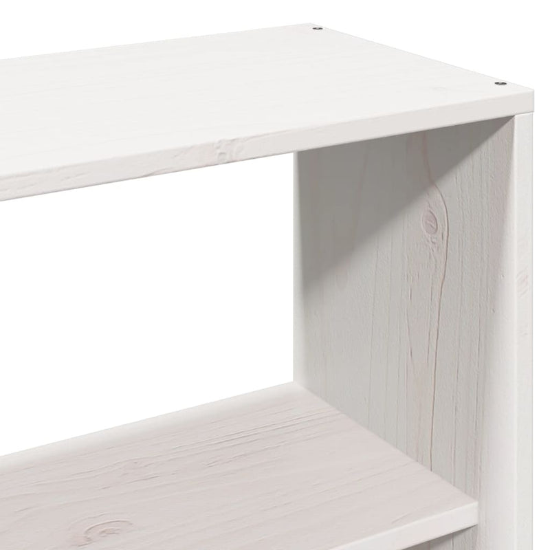 vidaXL fehér tömör fenyőfa fejtámla tárolóval 150 cm
