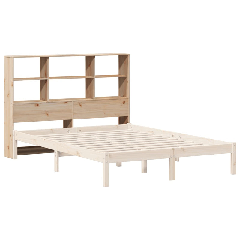 vidaXL tömör fenyőfa fejtámla tárolóval 140 cm