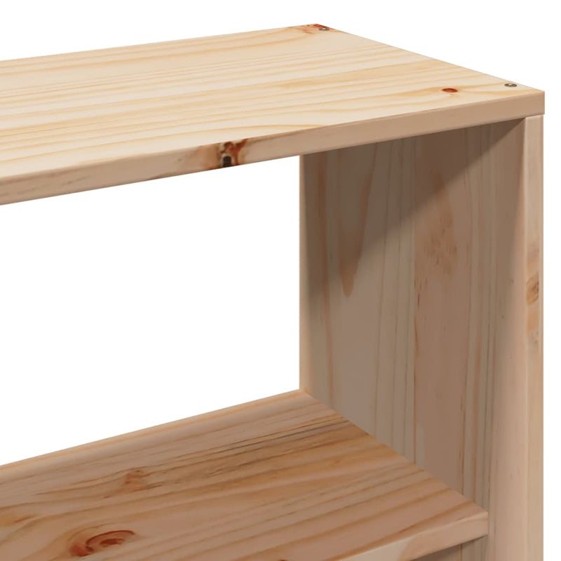 vidaXL tömör fenyőfa fejtámla tárolóval 140 cm