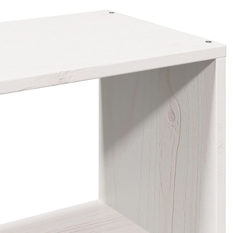 vidaXL fehér tömör fenyőfa fejtámla tárolóval 90 cm