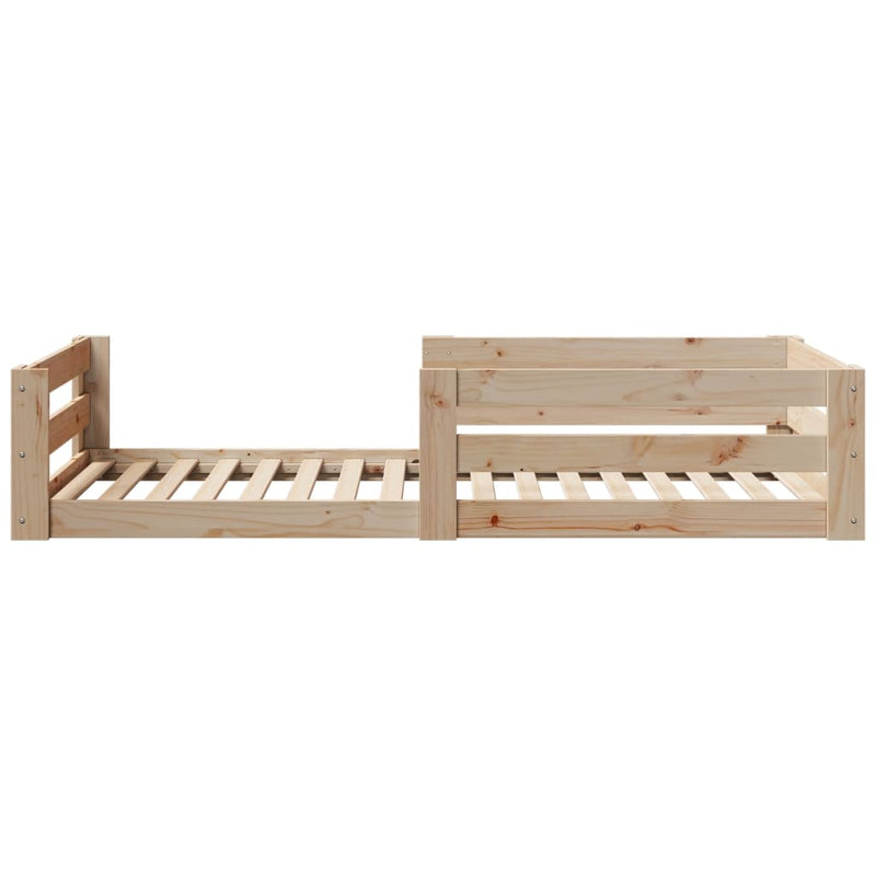 vidaXL tömör fenyőfa ágy matrac nélkül 90 x 200 cm
