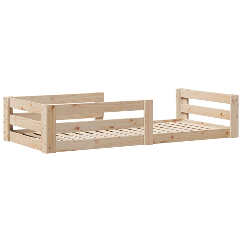 vidaXL tömör fenyőfa ágy matrac nélkül 90 x 200 cm