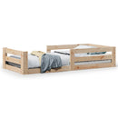 vidaXL tömör fenyőfa ágykeret matrac nélkül 70 x 140 cm