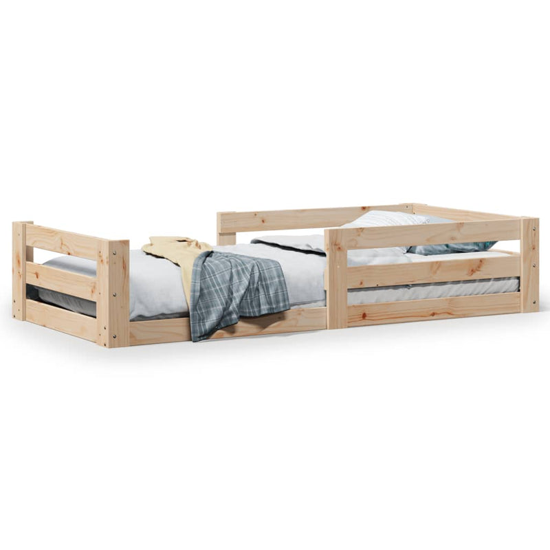 vidaXL ágykeret matrac nélkül 80x160 cm tömör fa fenyőfa