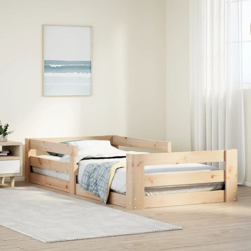 vidaXL ágykeret matrac nélkül 80x160 cm tömör fa fenyőfa
