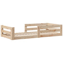 vidaXL tömör fenyőfa ágy matrac nélkül 75 x 190 cm