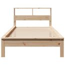 vidaXL tömör fenyőfa könyvespolcos ágy matrac nélkül 100 x 200 cm