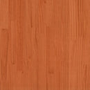 vidaXL barna tömör fenyőfa könyvespolcos ágy matrac nélkül 100 x 200cm