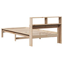 vidaXL tömör fenyőfa könyvespolcos ágy matrac nélkül 90 x 190 cm