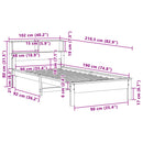 vidaXL tömör fenyőfa könyvespolcos ágy matrac nélkül 90 x 190 cm