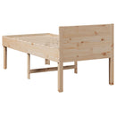 vidaXL tömör fenyőfa ágykeret matrac nélkül 90 x 190 cm