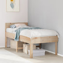 vidaXL tömör fenyőfa ágykeret matrac nélkül 90 x 190 cm