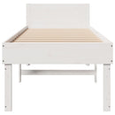vidaXL fehér tömör fenyőfa ágykeret matrac nélkül 90 x 190 cm