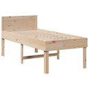 vidaXL tömör fenyőfa ágy matrac nélkül 75 x 190 cm
