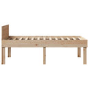 vidaXL tömör fenyőfa ágy matrac nélkül 75 x 190 cm
