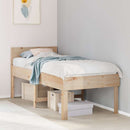 vidaXL tömör fenyőfa ágy matrac nélkül 75 x 190 cm
